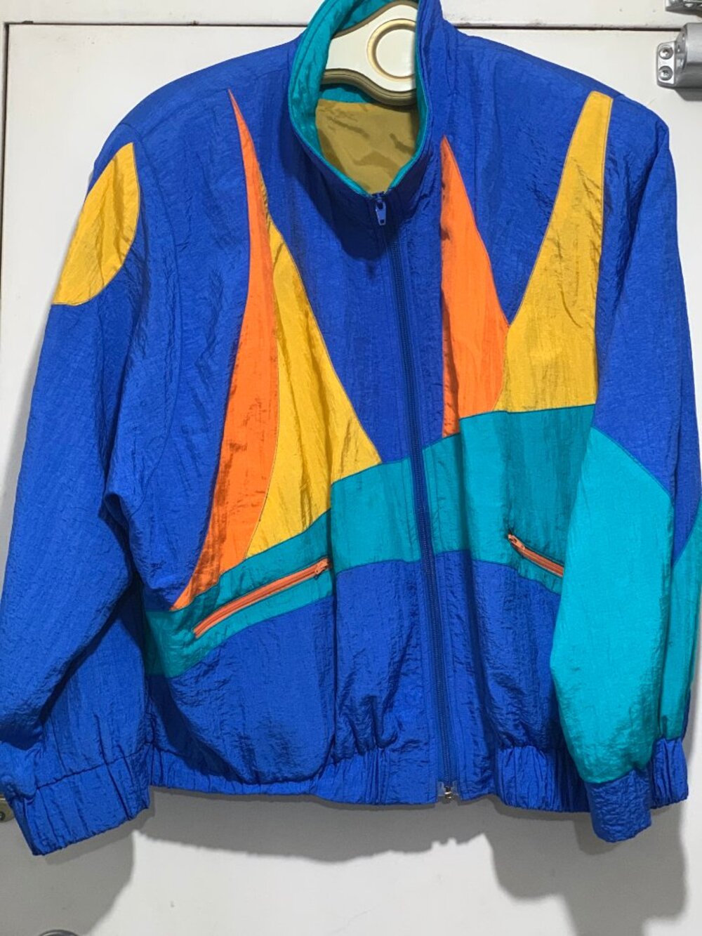 VINTAGE MOOKETTE BY SHIFF COLORBLOCK NYLON JACKETS SIZE L